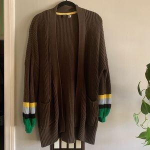 BDG brown knit cardigan